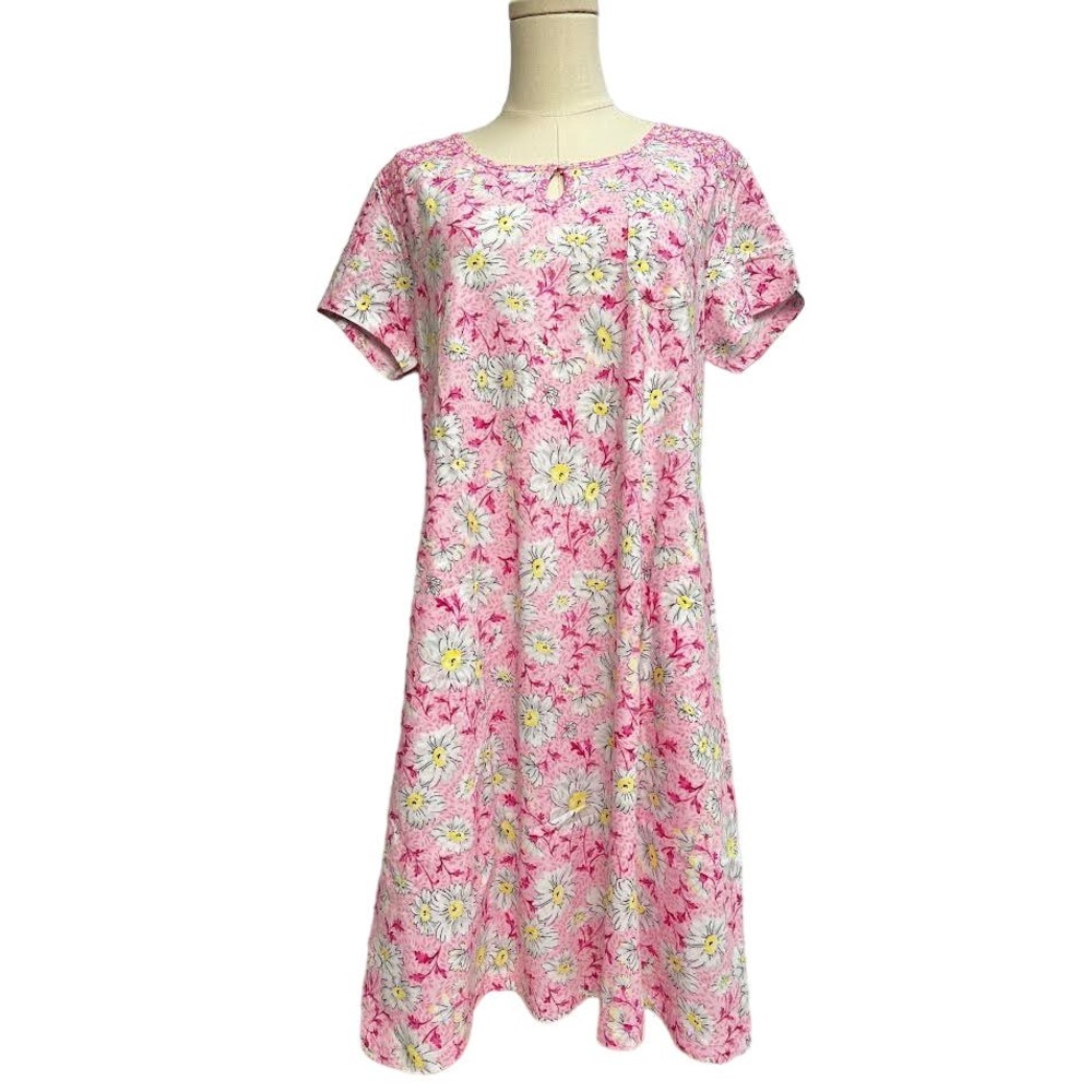 NEW! Carole Hochman Meadow Floral 100% Cotton 2-Pack‎ Sleepshirts MEDIUM(PINK)